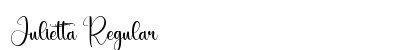 Julietta Regular Font Preview
