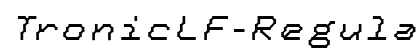 TronicLF-RegularItalic Regular