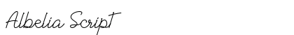 Albelia Script preview