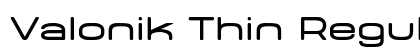 Valonik Thin Regular preview