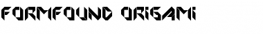 Origami Regular Font