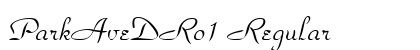 ParkAveDRo1 Regular font free download