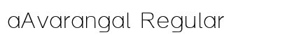 aAvarangal Regular Font Preview