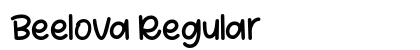 Beelova Regular Font Preview