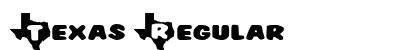Texas Regular Font Preview