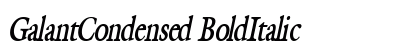 GalantCondensed BoldItalic preview