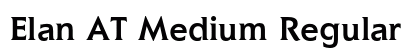 Elan AT Medium Regular Font Preview