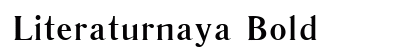 Literaturnaya Bold Font Preview