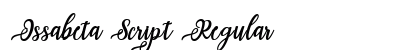 Issabeta Script Regular Font Preview