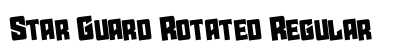 Star Guard Rotated Regular Font Preview
