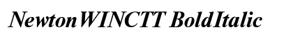 NewtonWINCTT BoldItalic Font Preview