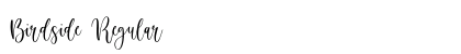 Birdside Regular Font Preview