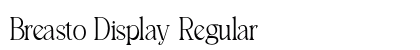 Breasto Display Regular preview Breasto Display Regular preview