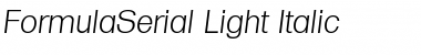FormulaSerial-Light Italic