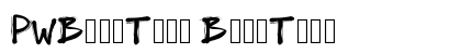 PWBoldToon BoldToon Font Preview