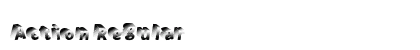 Action Regular Font Preview