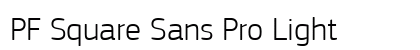 PF Square Sans Pro Light preview