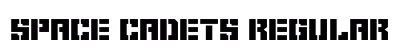 Space Cadets Regular Font Preview