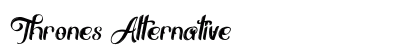 Thrones Alternative Font Preview