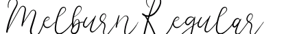 Melburn Regular Font Preview