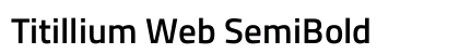 Titillium Web SemiBold font free download