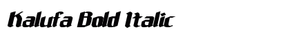 Kalufa Bold Italic preview