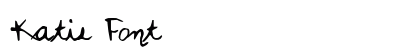Katie Font preview