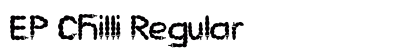 EP Chilli Regular Font Preview