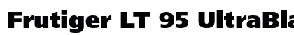 Frutiger LT 95 UltraBlack Regular font free download