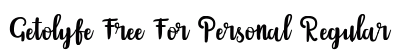 Getolyfe Free For Personal Regular preview