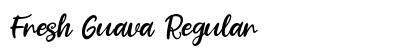 Fresh Guava Regular Font Preview
