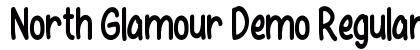 North Glamour Demo Regular Font Preview