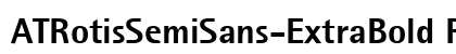 ATRotisSemiSans-ExtraBold Regular font free download