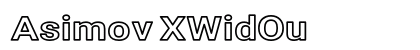 Asimov XWidOu Font Preview