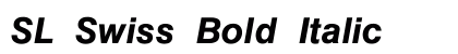 SL Swiss Bold Italic preview SL Swiss Bold Italic preview