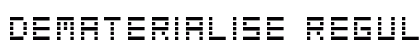 Dematerialise Regular Font Preview