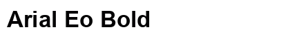 Arial Eo Bold font free download