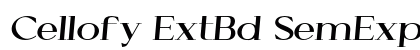 Cellofy ExtBd SemExp Ita Italic preview Cellofy ExtBd SemExp Ita Italic preview