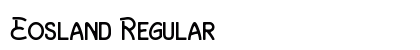 Eosland Regular Font Preview