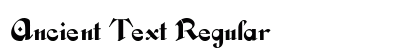 Ancient Text Regular Font Preview