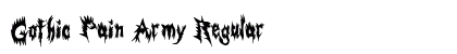Gothic Pain Army Regular preview Gothic Pain Army Regular preview