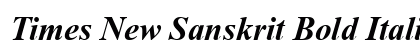 Times New Sanskrit Bold Italic preview