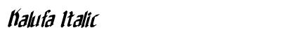 Kalufa Italic preview