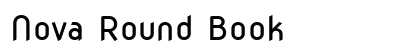 Nova Round Book font free download