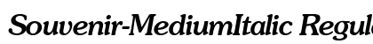 Souvenir-MediumItalic Regular font free download
