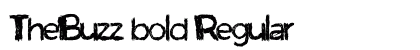 TheBuzz bold Regular Font Preview