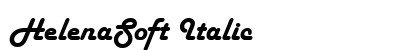 HelenaSoft Italic Font Preview
