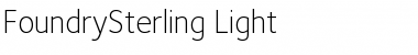 FoundrySterling-Light Regular Font