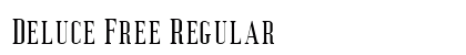 Deluce Free Regular Font Preview