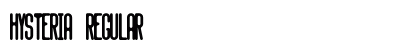 Hysteria Regular Font Preview